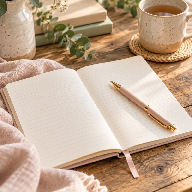 My notebook and pen